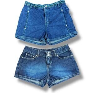 Vintage Denim Shorts Bundle Size 7 – B. Equipment 90s & Candie’s Y2K Faded Wash